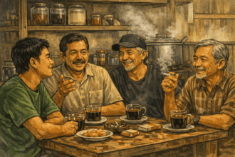 ngopi santuy dan kritis ala trio satir
