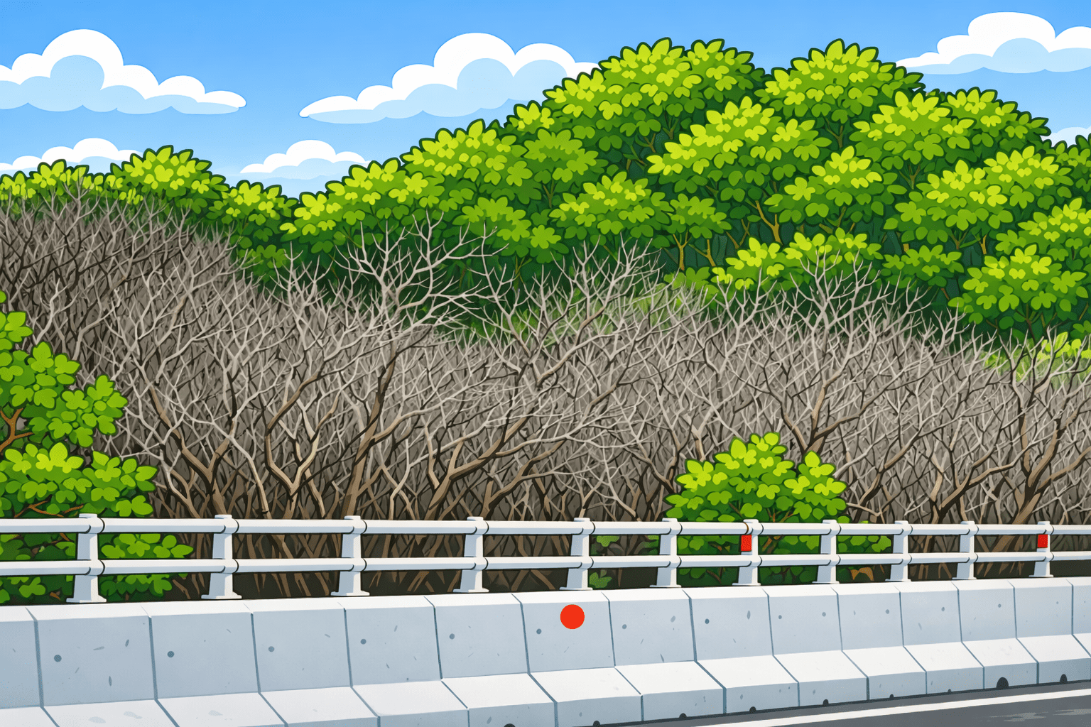 Hutan mangrove Benoa mati massal