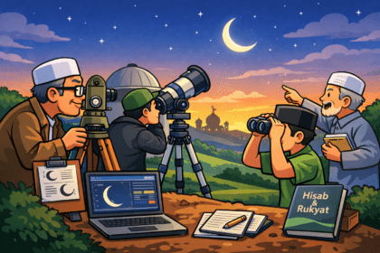 melihat hilal (bulan baru)