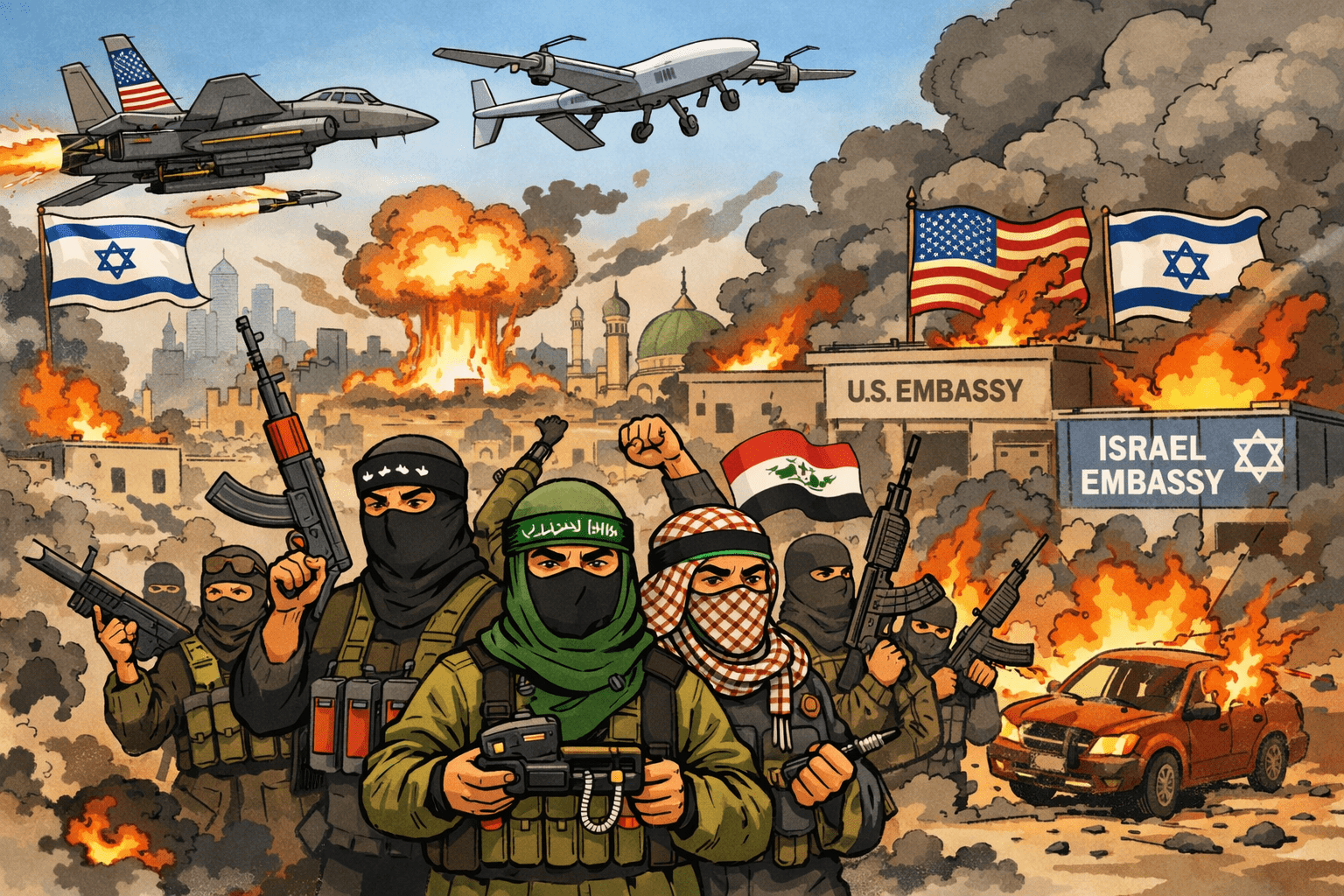 Timur tengang memanas dengan aksi jihad