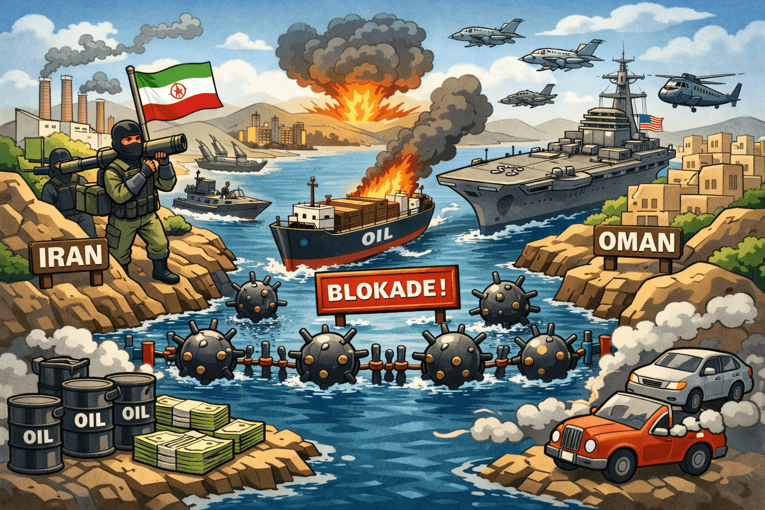 Blokade selat hormuz